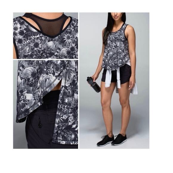 Lululemon Floral Tank Flowabunga - see measurements for size - Picture 2 of 13
